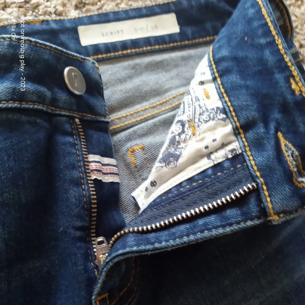 Anthropologie Pilcro Women's Script High-Rise Skinny Jean Cotton Blue Size 28 - Picture 7 of 8